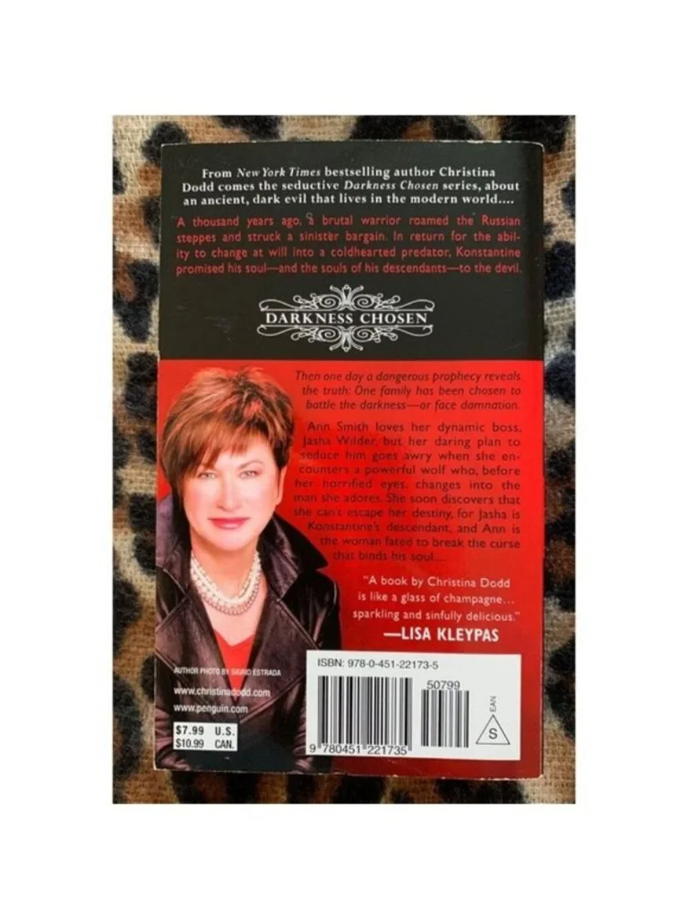 DARKNESS CHOSEN 2 BOOK LOT ~ CHRISTINA DODD Scent of Darkness Touch of Darkness